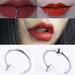 Ladies Personality Non-porous Lip Ring Medical Titanium Steel Oral Perforation Prosthetic Hoop Nasal Septum Accessories Gift2021 Titanium Lip Ring - Non-Porous and Stylish  AliExpress Lacatang Shop 