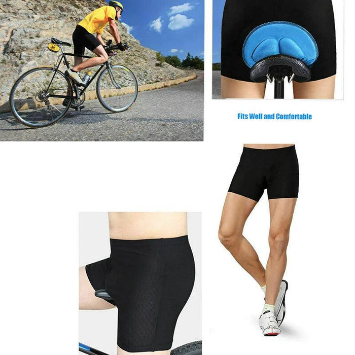 Men Women Cycling Shorts Bicycle Bike Underwear Pants with Sponge Gel 3D Padded Men & Women 3D Padded Cycling Shorts with Gel - Bike Underwear Pants  Lacatang Shop Lacatang Shop 