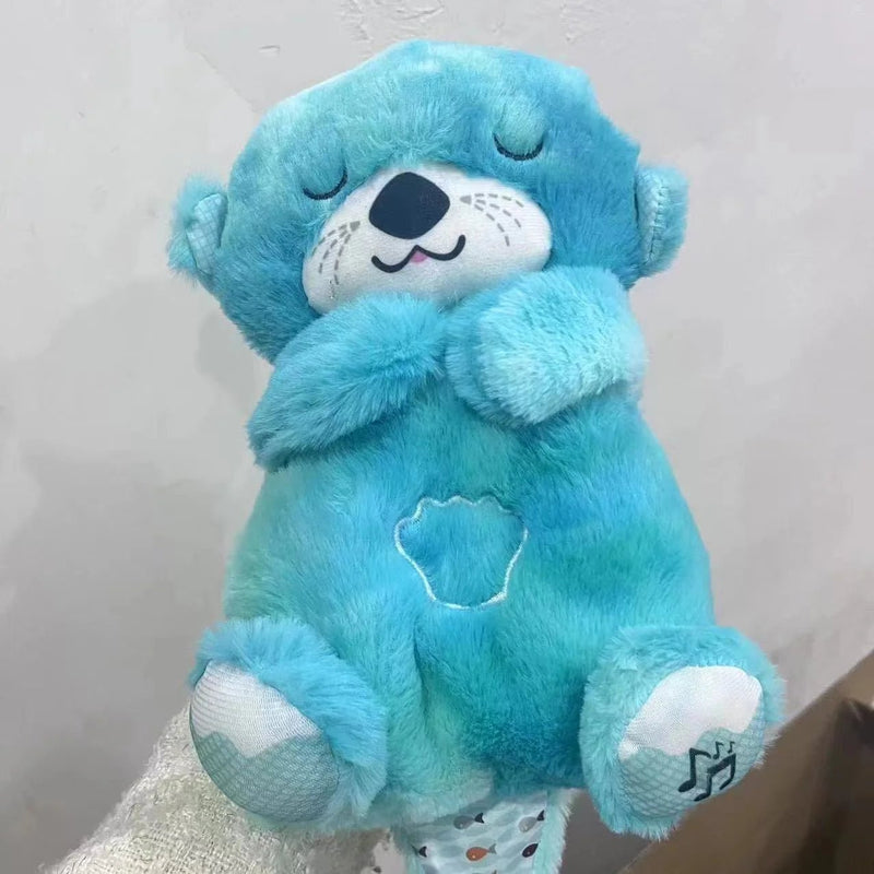 Fisher - Price Sound Machine Soothe 'N Snuggle Otter Portable Plush Baby Toy with Sensory Details Music Lights & Rhythmic Breathing Motion - Lacatang Shop