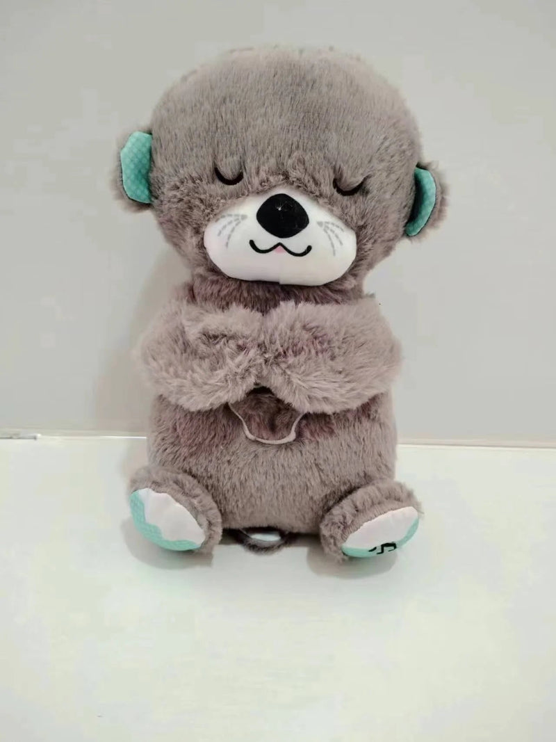 Fisher - Price Sound Machine Soothe 'N Snuggle Otter Portable Plush Baby Toy with Sensory Details Music Lights & Rhythmic Breathing Motion - Lacatang Shop