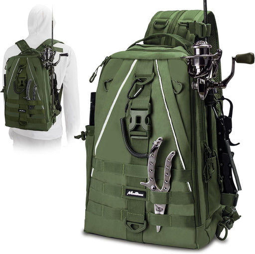 FishTrek Backpack with Rod Holder & Tackle Box - Lacatang Shop