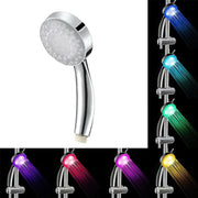 Handheld 7 Color Changing LED Light Water Bath Home Bathroom Shower Head Glow - Lacatang Shop