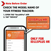 ID115Plus HR Very Fit Pro Bands Replacement Strap - Purple & Black - Lacatang Shop