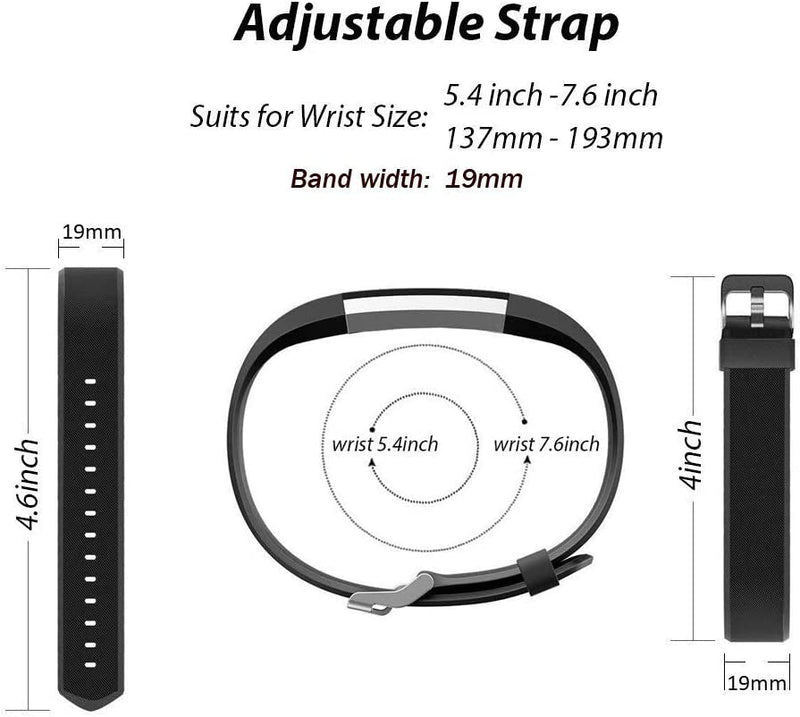 ID115Plus HR Very Fit Pro Bands Replacement Strap - Purple & Black - Lacatang Shop