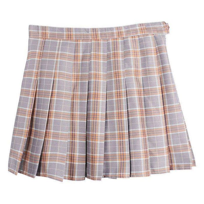 Plaid Sweet Pleated Skirts Preppy faldas A Plaid Pleated Skirt: Preppy Fashion Must-Have | Trendy Faldas A Skirts Ivory Erebus Lacatang Shop 