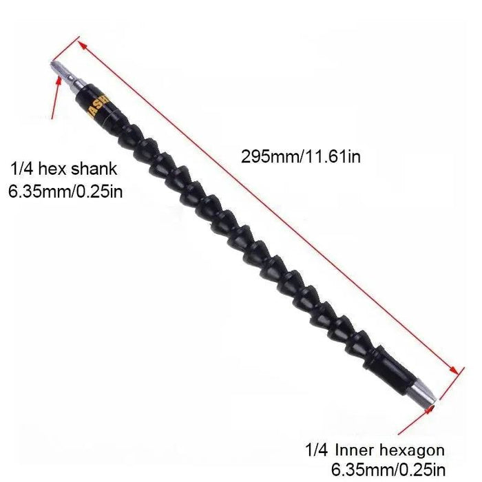 Drill Flexible Drill Bit Shaft Extension Hex Screwdriver Drill Bit Holder Link Holder Connect Link for Electric Drill 1Pcs