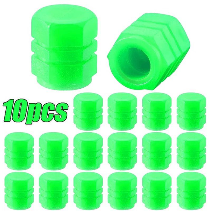 10-40PCS Car Luminous Tire Valve Cap Motorcycle Bike Wheel Nozzle Night Glowing Fluorescent Decor Tyre Valve Stem Luminous Caps