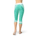 Turquoise Sports Capri Leggings - Lacatang Shop