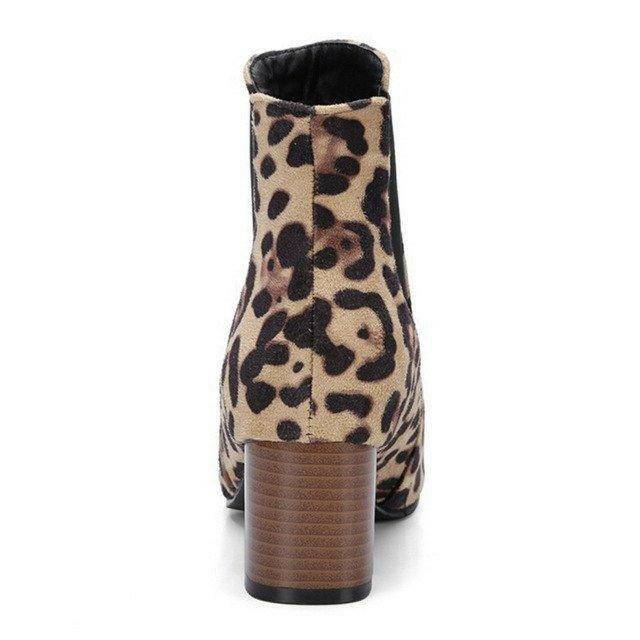 Women's Snow Boots Leopard-Printed