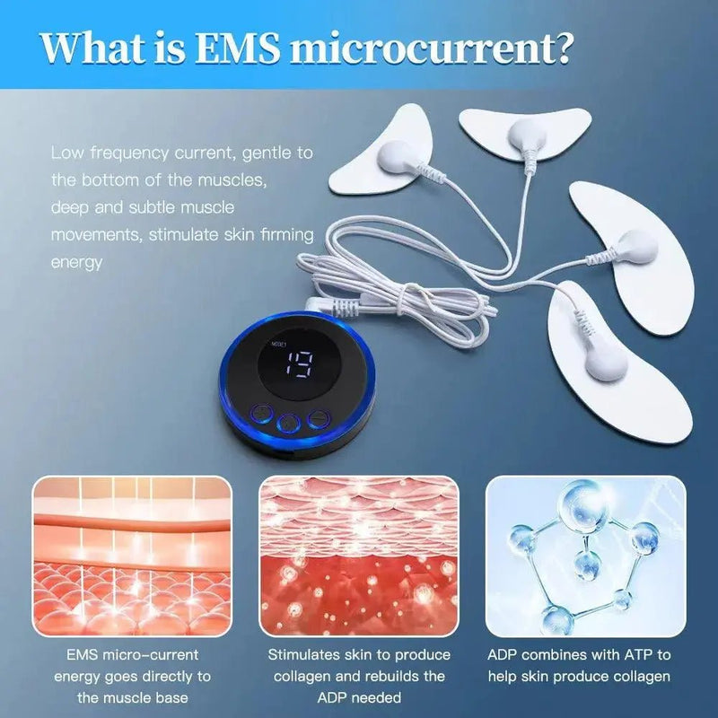 Massager for Face Ems Facial Massager Lifting Microcurrent V - Face Double Chin Remover Neck Lift Skin Tightening Anti - Wrinkle - Lacatang Shop