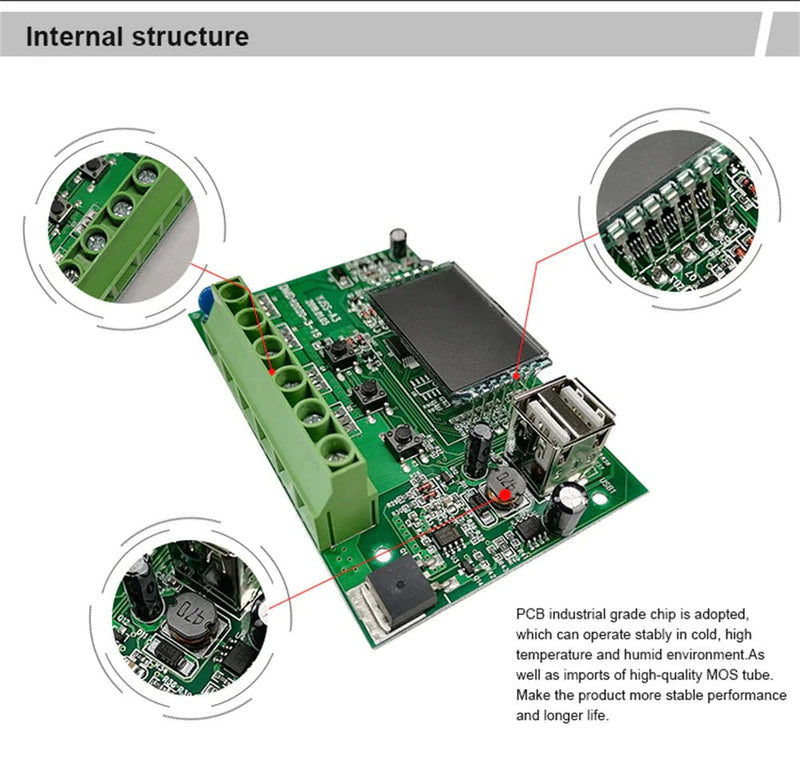 MPPT Solar Panel Regulator Charge Controller Auto Focus Tracking 30 - 100A 12V/24V - Lacatang Shop