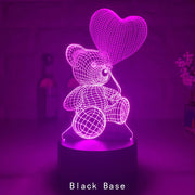 Neon Glow 3D Acrylic Night Light - Xmas & More - Lacatang Shop