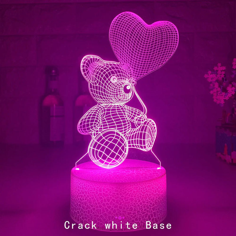 Neon Glow 3D Acrylic Night Light - Xmas & More - Lacatang Shop