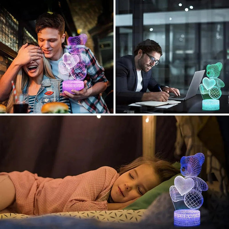 Neon Glow 3D Acrylic Night Light - Xmas & More - Lacatang Shop