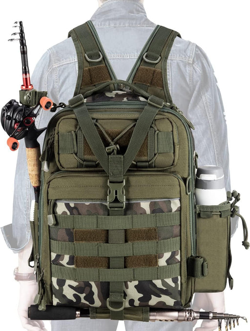Outdoor Tackle Bag - Large Water - Resistant Fishing Backpack - Lacatang Shop