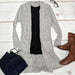 Brushed Hacci Double Pocket Long Sleeve Duster Cardigan - Lacatang Shop