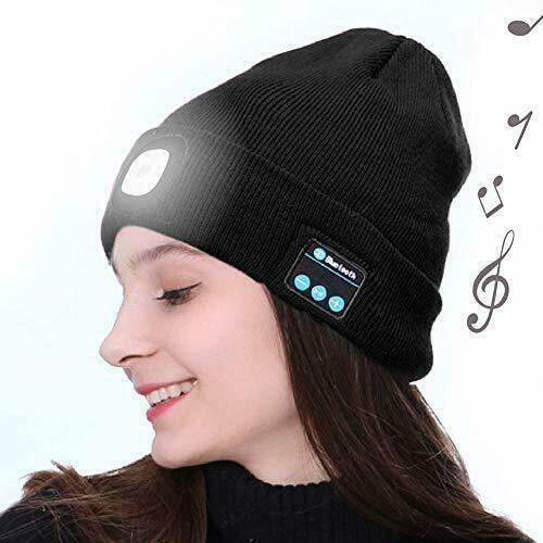 Wireless Bluetooth LED Hat with Music Speakers Light Winter Gift - Lacatang Shop