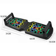 Portable Multifunctional Push - Up Board Set with Handles Foldable Fitness Equipment for Chest Abdomen Arms and Back Training - Lacatang Shop