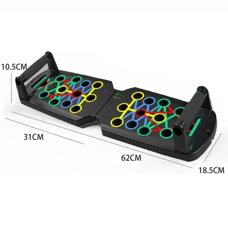 Portable Multifunctional Push - Up Board Set with Handles Foldable Fitness Equipment for Chest Abdomen Arms and Back Training - Lacatang Shop