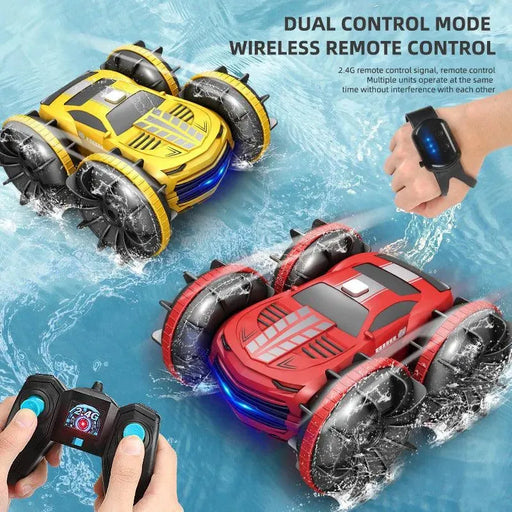 2.4GHz Dual Control Waterproof 4WD All Terrain RC Stunt Car - Lacatang Shop