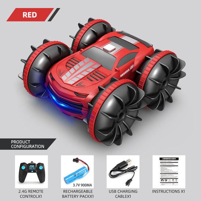 2.4GHz Dual Control Waterproof 4WD All Terrain RC Stunt Car RC Stunt Car - All Terrain 4WD Dual Control Toys Yellow Pandora Lacatang Shop 