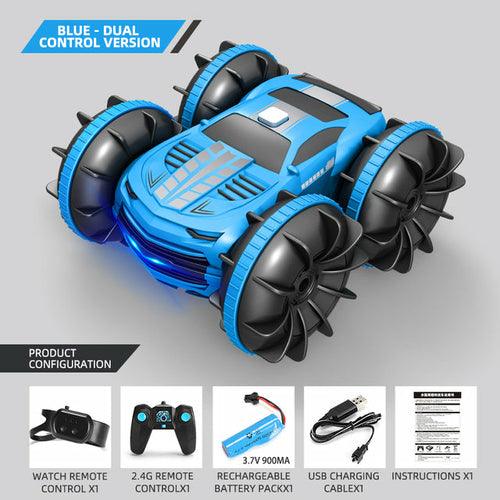 2.4GHz Dual Control Waterproof 4WD All Terrain RC Stunt Car RC Stunt Car - All Terrain 4WD Dual Control Toys Yellow Pandora Lacatang Shop 