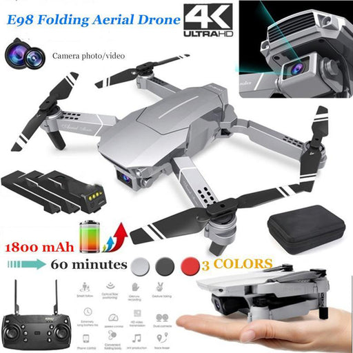 Professional RC Foldable Quadcopter E98 4K HD GPS Drone Adjustment Professional RC Foldable Quadcopter E98 4K HD GPS Drone Adjustment -  Home & Garden Blue Charlie Lacatang Shop 