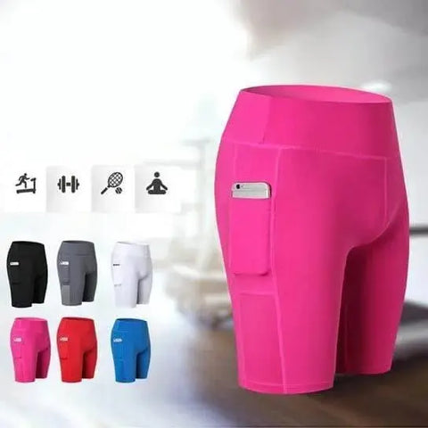 
  
	
    
	
    All Seasons Yoga Shorts Stretchable With Phone Pocket