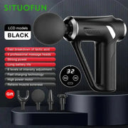 SITUOFUN Massage Gun 32 Levels Deep Tissue Neck Body Back Muscle Sport Electric Pistol Massager Exercise Relaxation Pain Relief - Lacatang Shop
