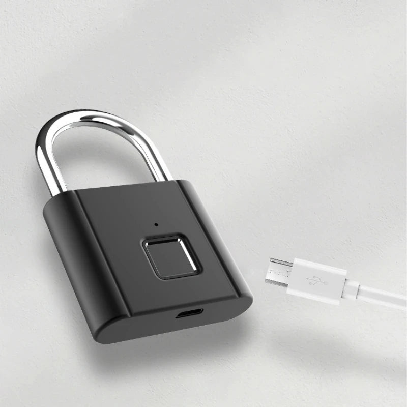 Smart Biometric Fingerprint Padlock - Waterproof & USB Rechargeable - Lacatang Shop