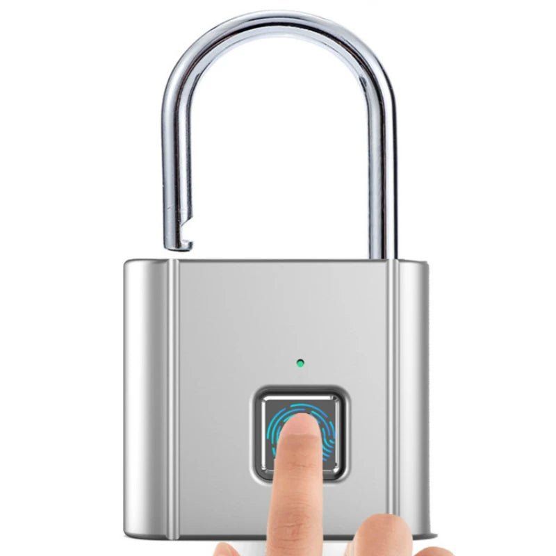 Smart Biometric Fingerprint Padlock - Waterproof & USB Rechargeable - Lacatang Shop