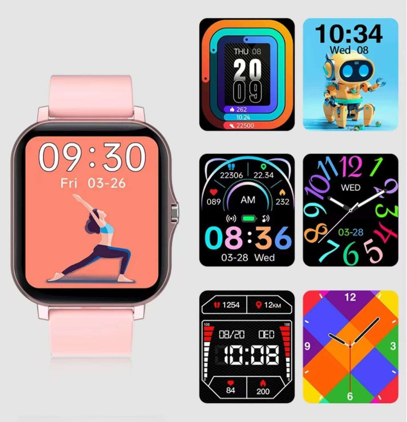 Smart Fitness Tracker Watch - IP68 Waterproof, Heart Rate, Sports Modes - Lacatang Shop