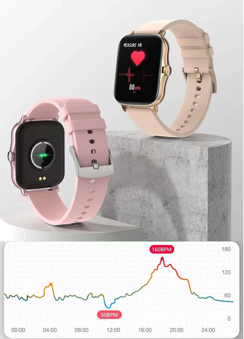 Smart Fitness Tracker Watch - IP68 Waterproof, Heart Rate, Sports Modes - Lacatang Shop