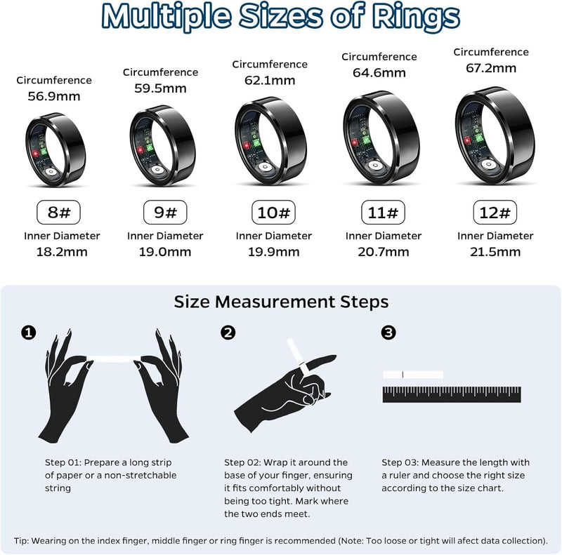 SmartFit Health Ring: Track, Sleep, Gesture, Excel! - Lacatang Shop