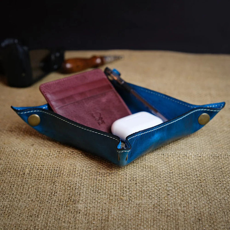Trevi - Genuine Leather Catchall Tray, Desk Organizer - Lacatang Shop