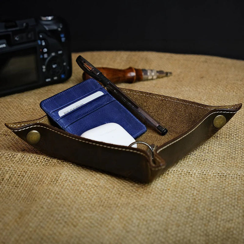 Trevi - Genuine Leather Catchall Tray, Desk Organizer - Lacatang Shop