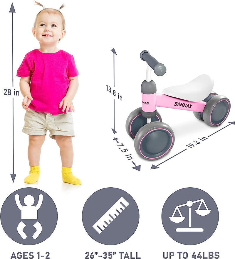 Tykebike® Ride on Toy | Baby Balance Bike for Toddlers 1 - 2 Years | Lightweight Steel Kids Bike with Easy Glide Wheels & Safer Steering | Indoor/Outdoor Use - Lacatang Shop