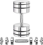 UltraFlex Adjustable Chrome Dumbbells with Foam Grip - Lacatang Shop