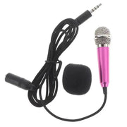 Universal 3.5mm Portable Stereo Studio Microphone for Smartphones, Laptops, and PCs