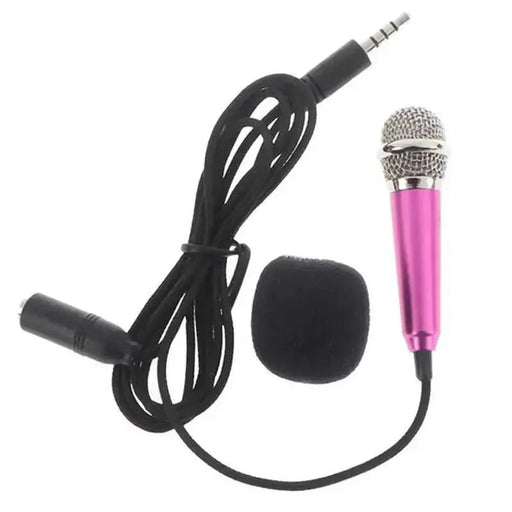 Universal 3.5mm Portable Stereo Studio Microphone for Smartphones, Laptops, and PCs
