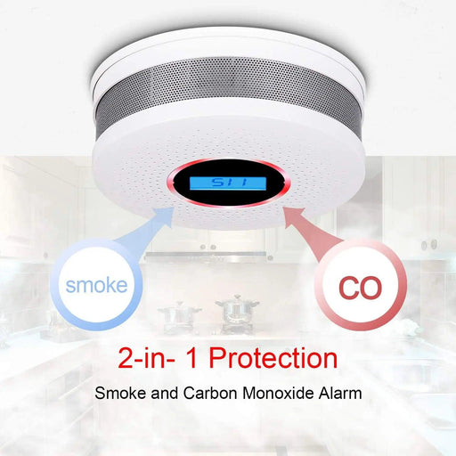 Home Security Fire Alarm for Gas Carbon Monoxide and Explosives with LED Indicator Built in Siren Alert Voice 110db Home Security Fire Alarm with Gas and CO Detection  AliExpress Lacatang Shop 