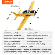 VEVOR RC Airplane Trainer Aircraft EPP Foam RC Plane Toy 2.4 Ghz Remote Control - Lacatang Shop