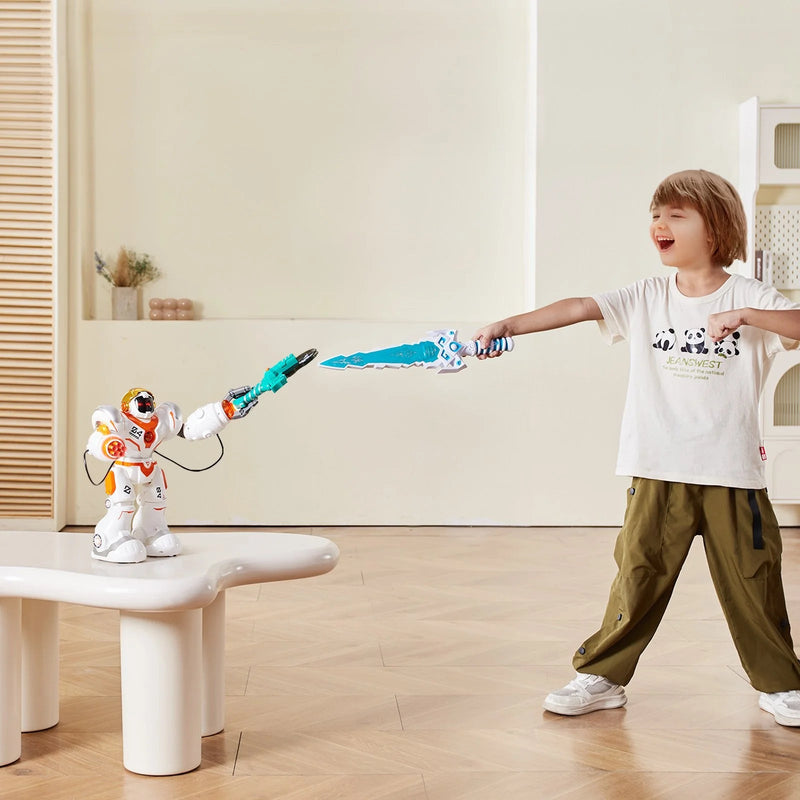 VEVOR RC Robot Toy Battle Robot for Kids Remote Control Robotic Toy Programmable - Lacatang Shop